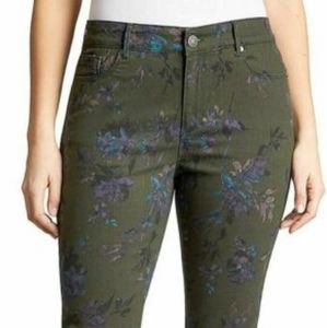 Bandolino Green Floral Pants - Size 18